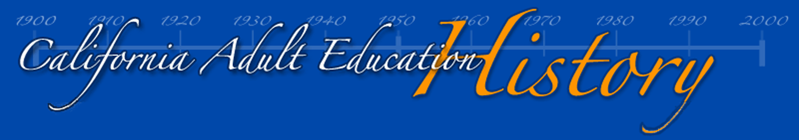 California Adult Education History logo